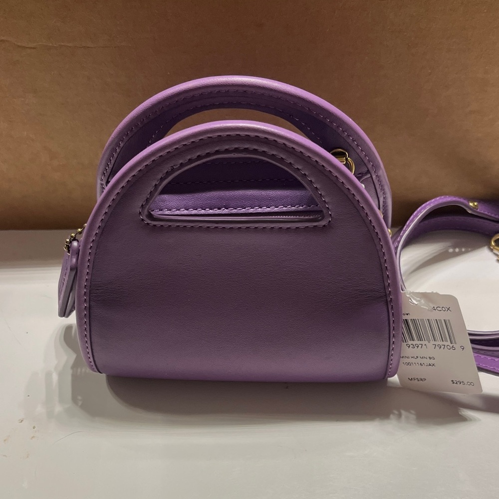 NWT Coach Mini Bag in Vibrant Purple